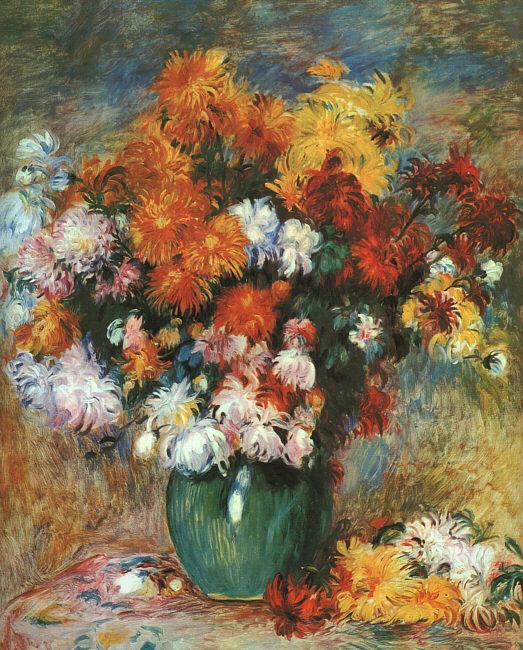 Pierre Renoir Bouquet de Chrysanthemes